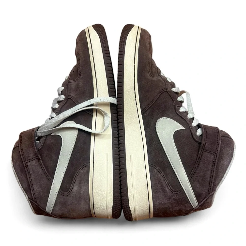 Nike AIr Force 1 Mid ‘07 QS Chocolate Brown suede men’s size 11